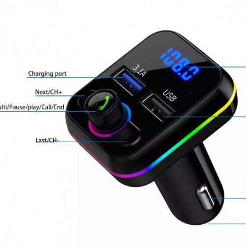 ADAPTADOR VIA FM PARA RADIO DE CARRO – CAR FM PLAYER M42