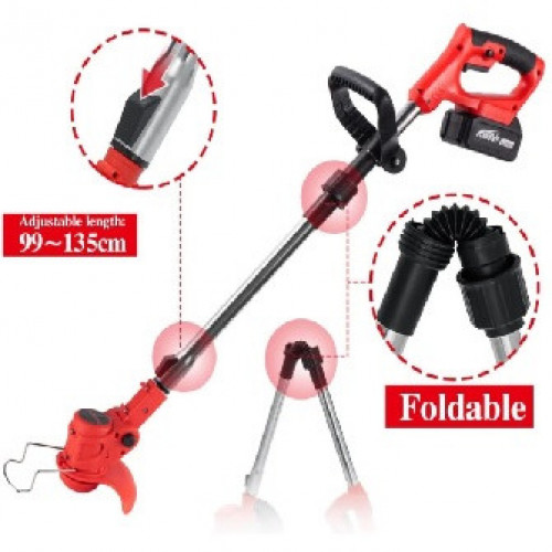 CORTA CESPED ELECTRICO PLEGABLE 2 BATERIA 48V