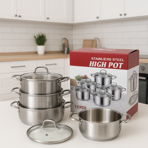 JUEGO DE OLLAS PLATEADO