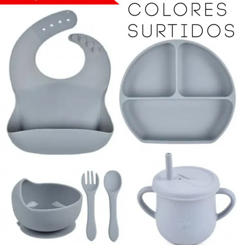 JUEGO SET DE BEBE DE SILICON