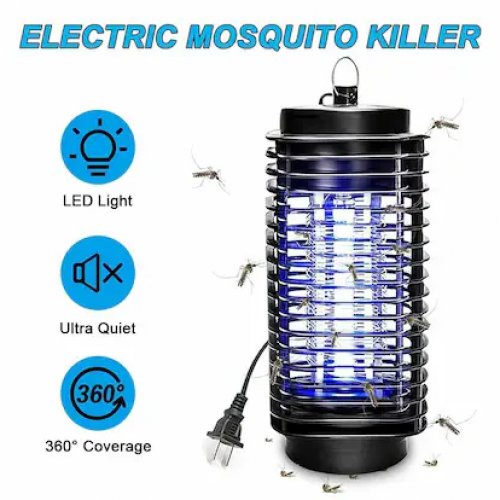 LAMPARA ELÉCTRICA DE INSECTOS CON LUZ LED