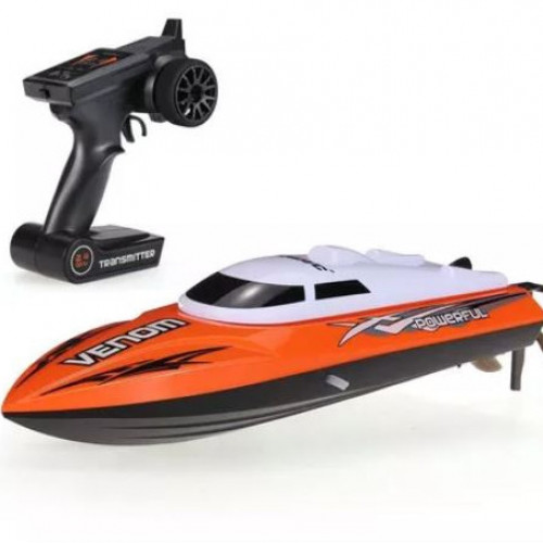 LANCHA A CONTROL REMOTO, JUGUETE, RECARGABLE.