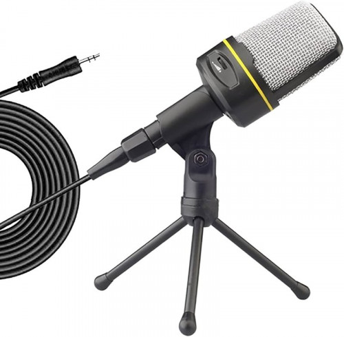 MICROFONO CON CONDENSADOR Y MINI TRIPODE PARA PC