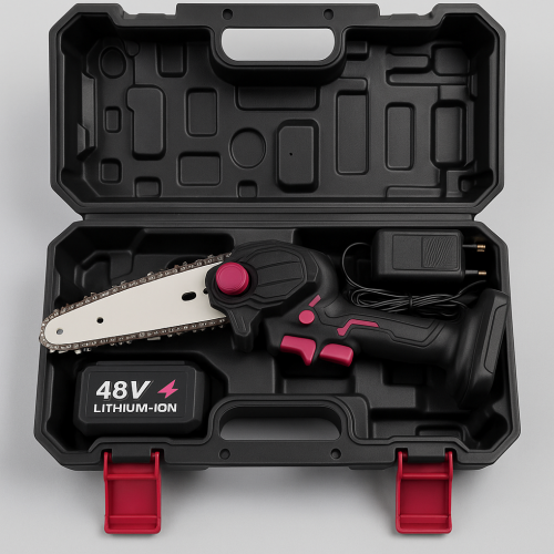 MINI MOTOSIERRA DE MANO INALAMBRICA 1 BATERIAS 48V