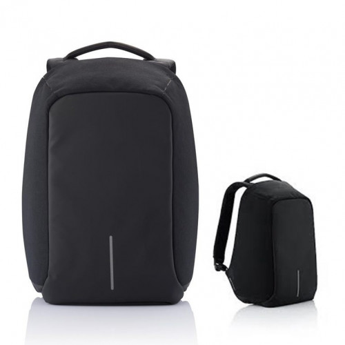 MOCHILA ANTIRROBO IMPERMEABLE CON PUERTO DE CARGA USB NEGRA