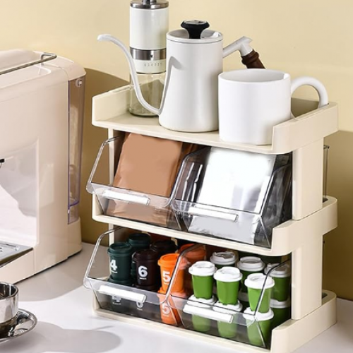 ORGANIZADOR DE 3 NIVELES – ESTACIÓN DE CAFÉ O TÉ.