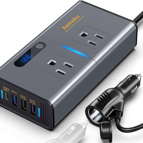 POWER INVERTER 300W CON CONECTOR USB D.WORLD DW-7611