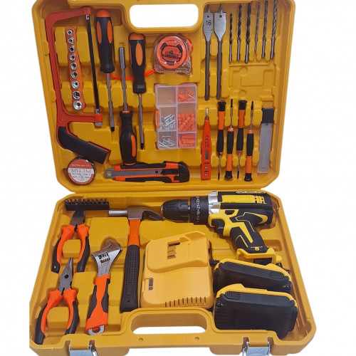 SET DE TALADRO 2 BATERIAS 24 PZ AMARILLO EXPLOIT