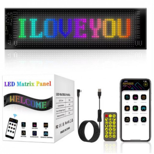 LETRERO LED 35 CM LARGO X 10CM ANCHO