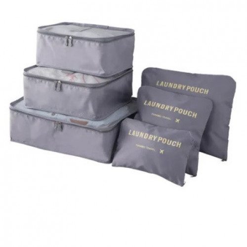 SET BOLSAS DE VIAJE GRIS